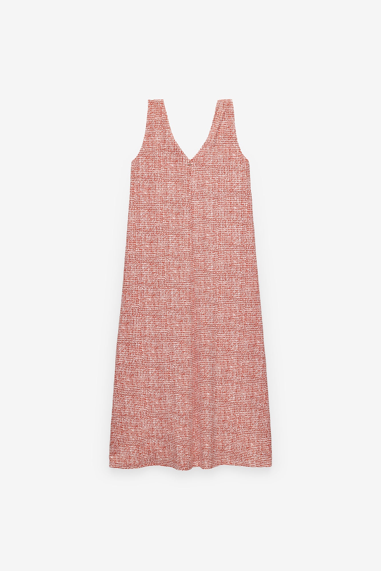 VESTIDO ESTAMPADO COM ALÇAS TORCIDAS