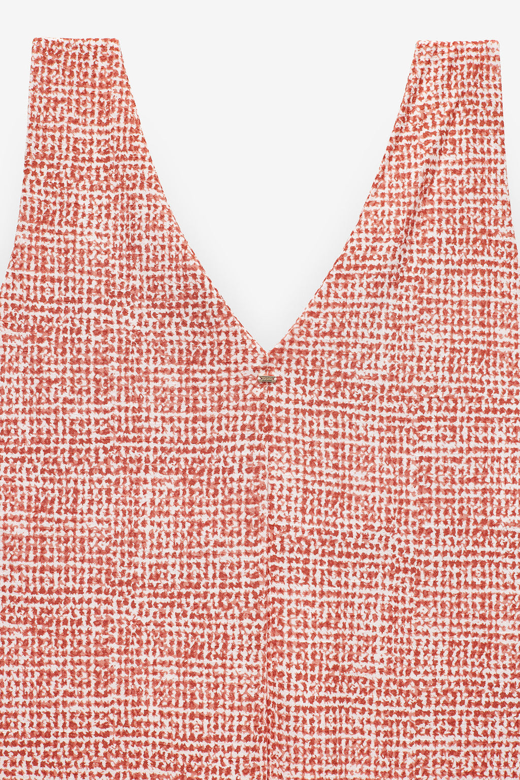 VESTIDO ESTAMPADO COM ALÇAS TORCIDAS