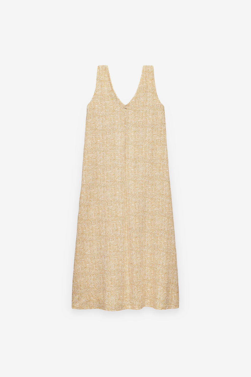 VESTIDO ESTAMPADO CON TIRANTES RETORCIDOS