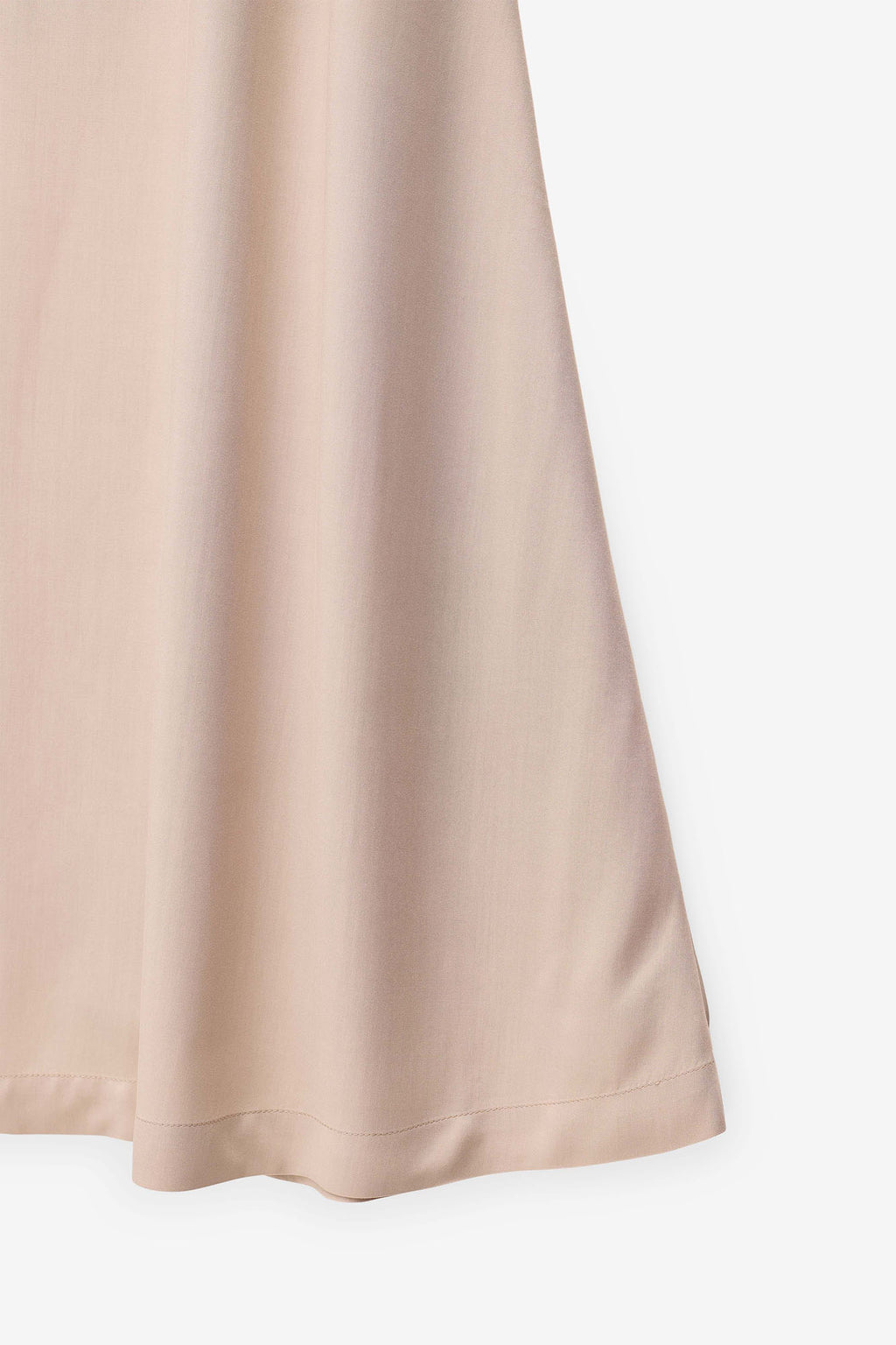 VESTIDO LISO COMPRIDO COM CONTRASTES