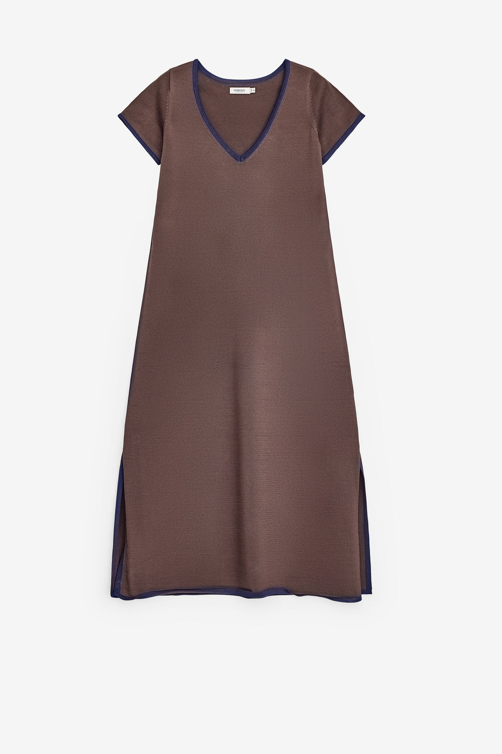VESTIDO EM MALHA FRIA DECOTE EM V