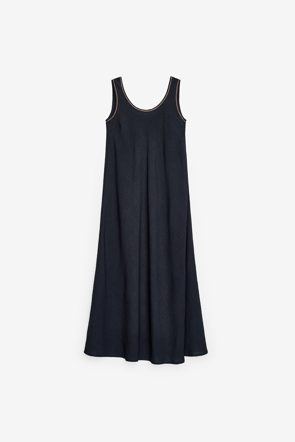 VESTIDO LARGO DE TIRANTES ANCHOS