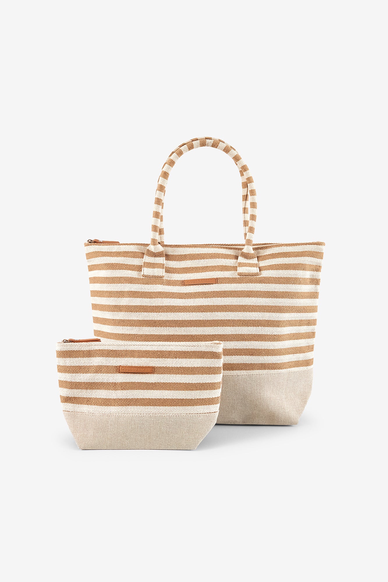 BOLSO A RAYAS CON BOLSA