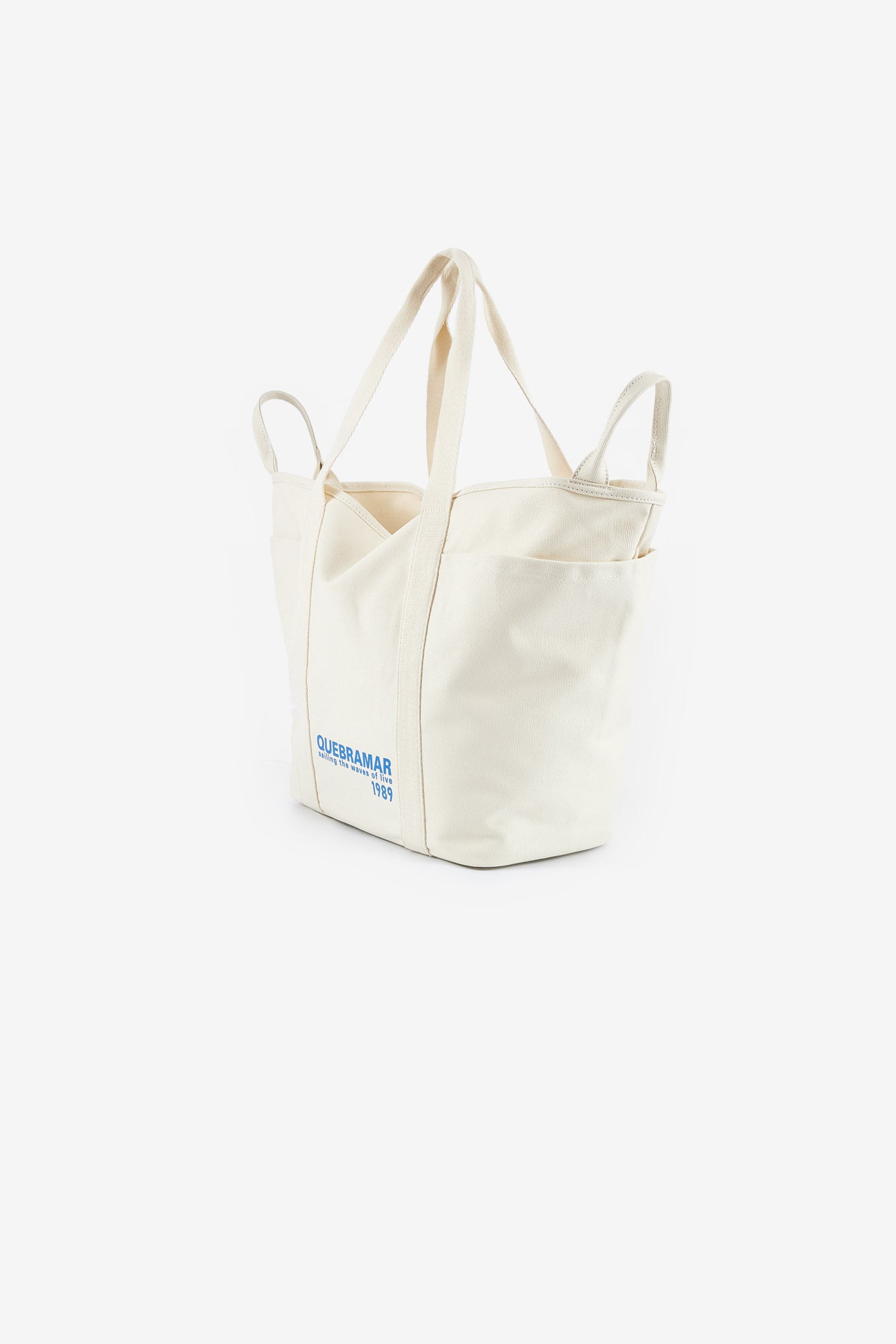 BOLSO DE PLAYA DE LONA CON ESTAMPADO