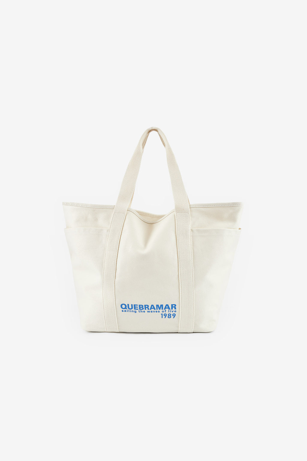 BOLSO DE PLAYA DE LONA CON ESTAMPADO