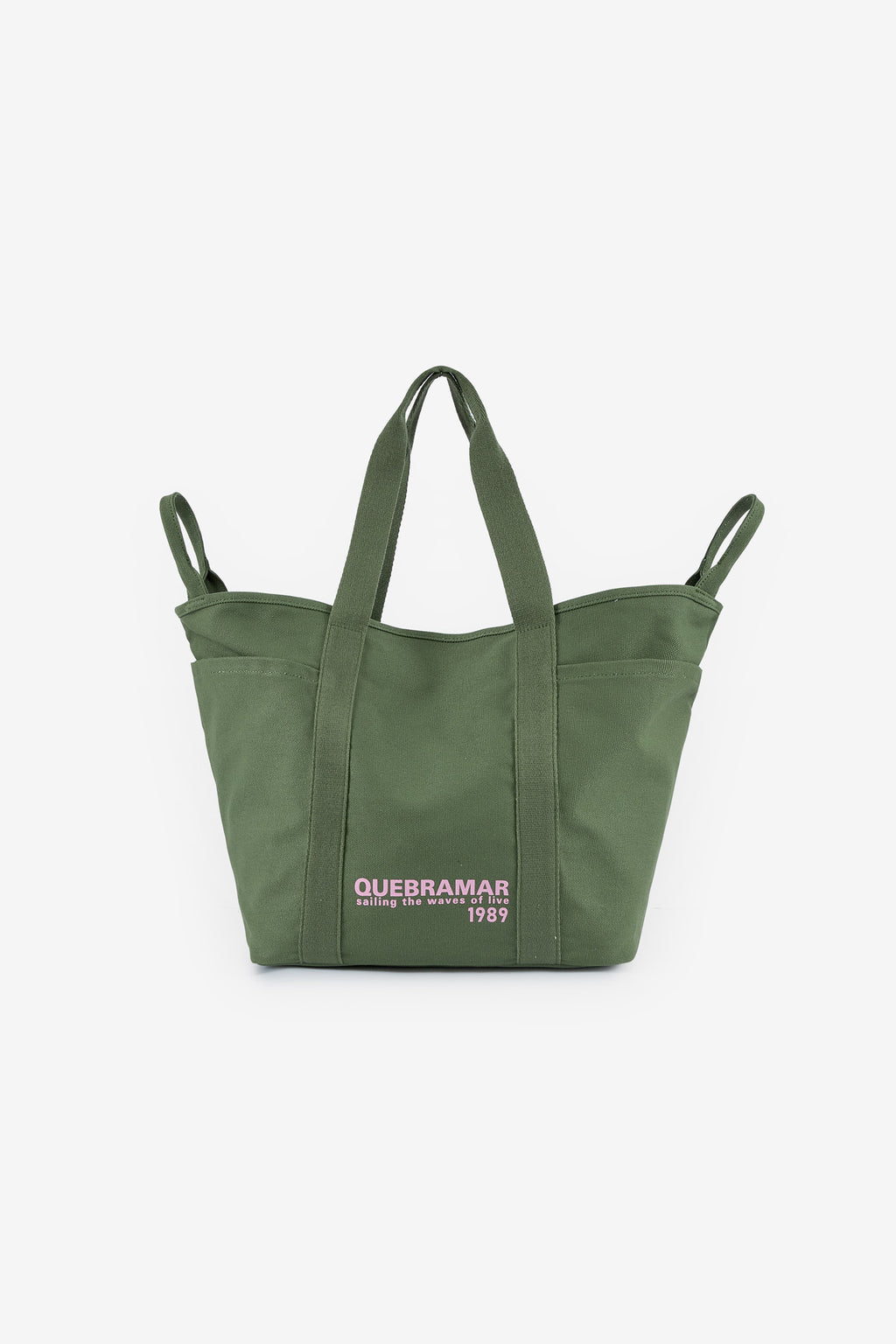 BOLSO DE PLAYA EN LONA CON ESTAMPADO