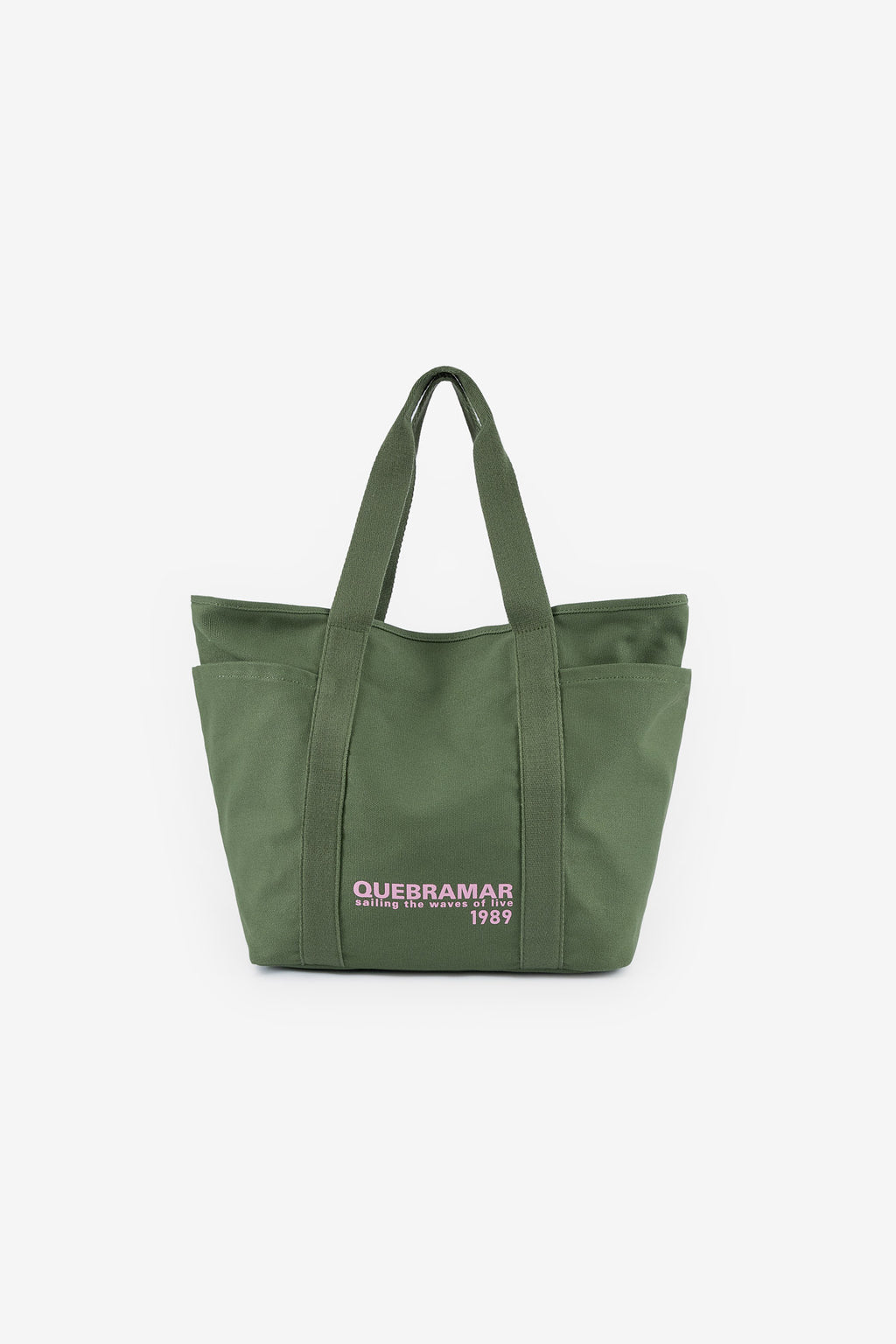 BOLSO DE PLAYA EN LONA CON ESTAMPADO