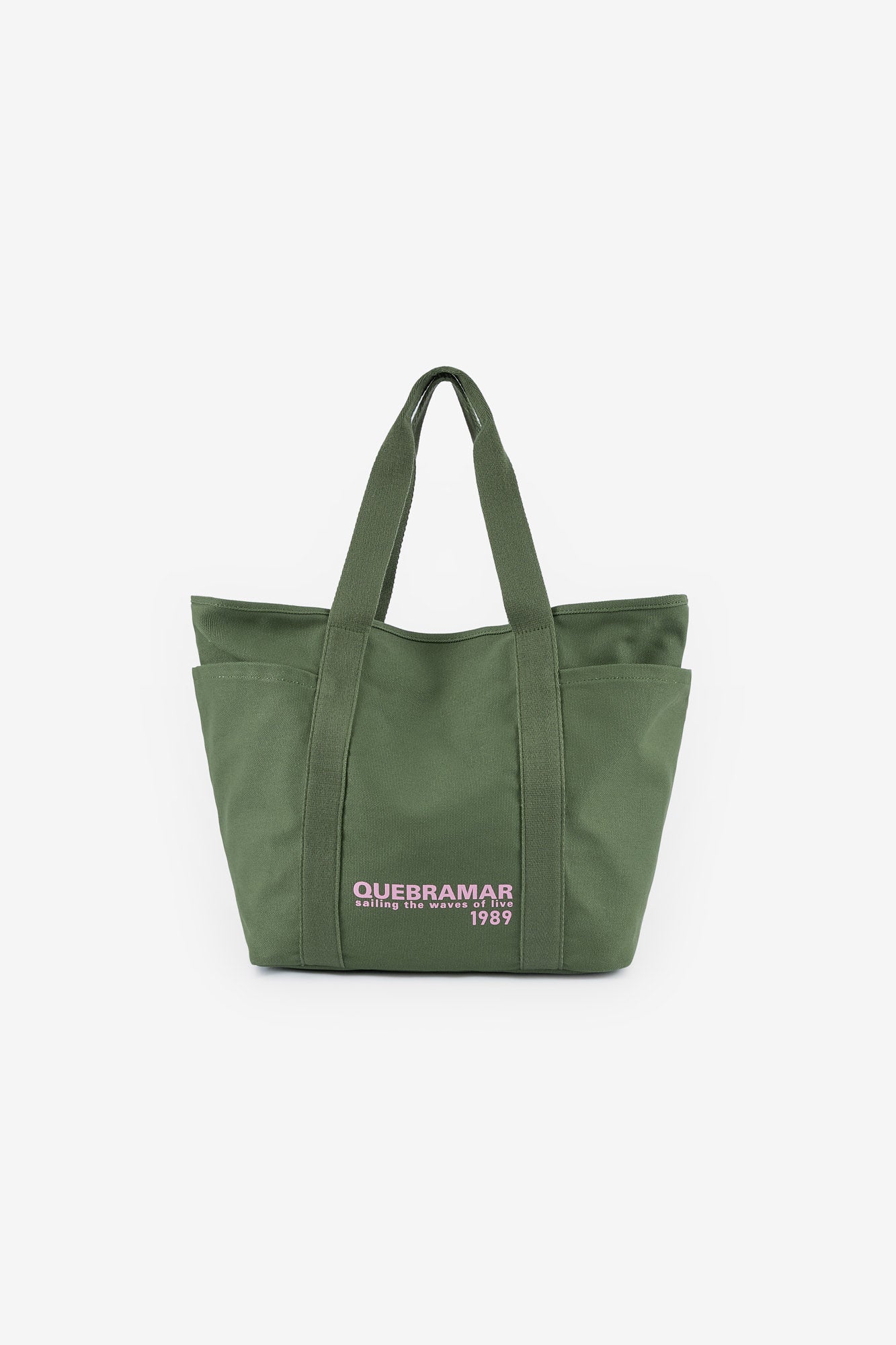 BOLSO DE PLAYA EN LONA CON ESTAMPADO