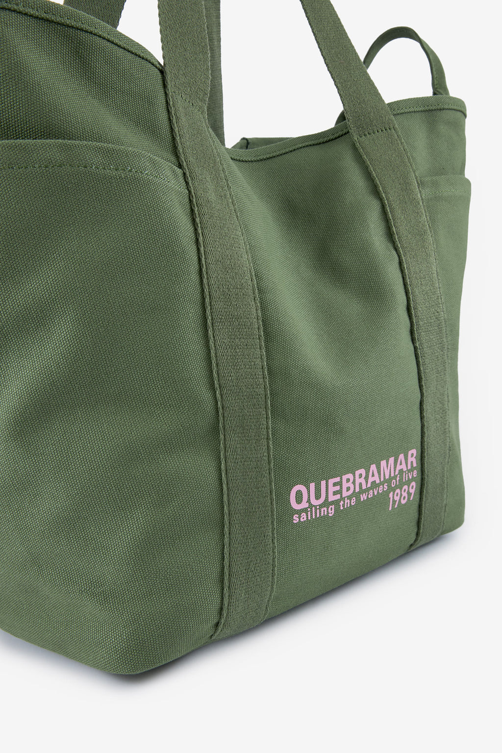 BOLSO DE PLAYA EN LONA CON ESTAMPADO