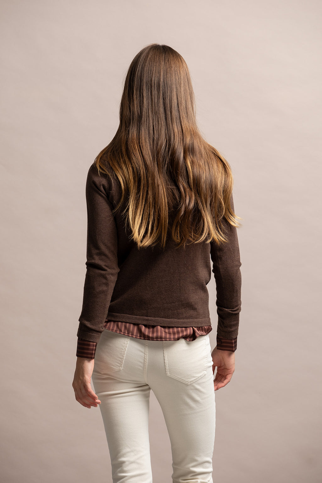 CAMISOLA DE MALHA COM DECOTE REDONDO