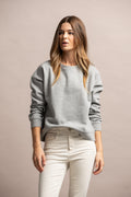 SWEATSHIRT BÁSICA COM DECOTE REDONDO
