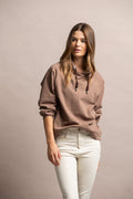SWEATSHIRT COM CAPUZ E LOGO