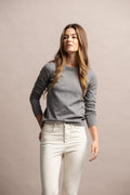 CAMISOLA DE MALHA COM DECOTE REDONDO