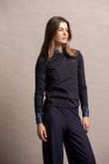 CAMISOLA DE MALHA COM DECOTE REDONDO