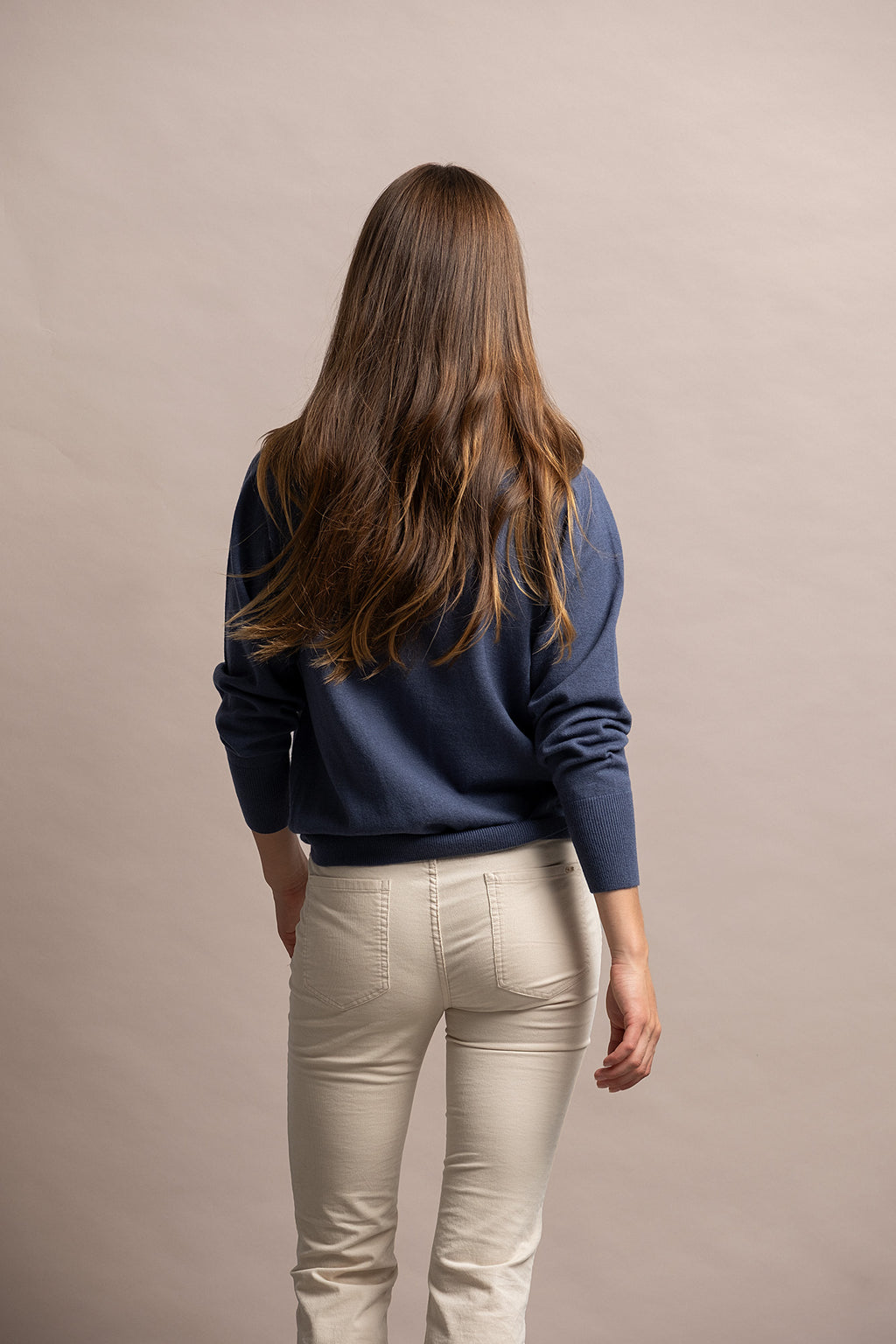 SWEATER WITH INTEGRATED SCARF