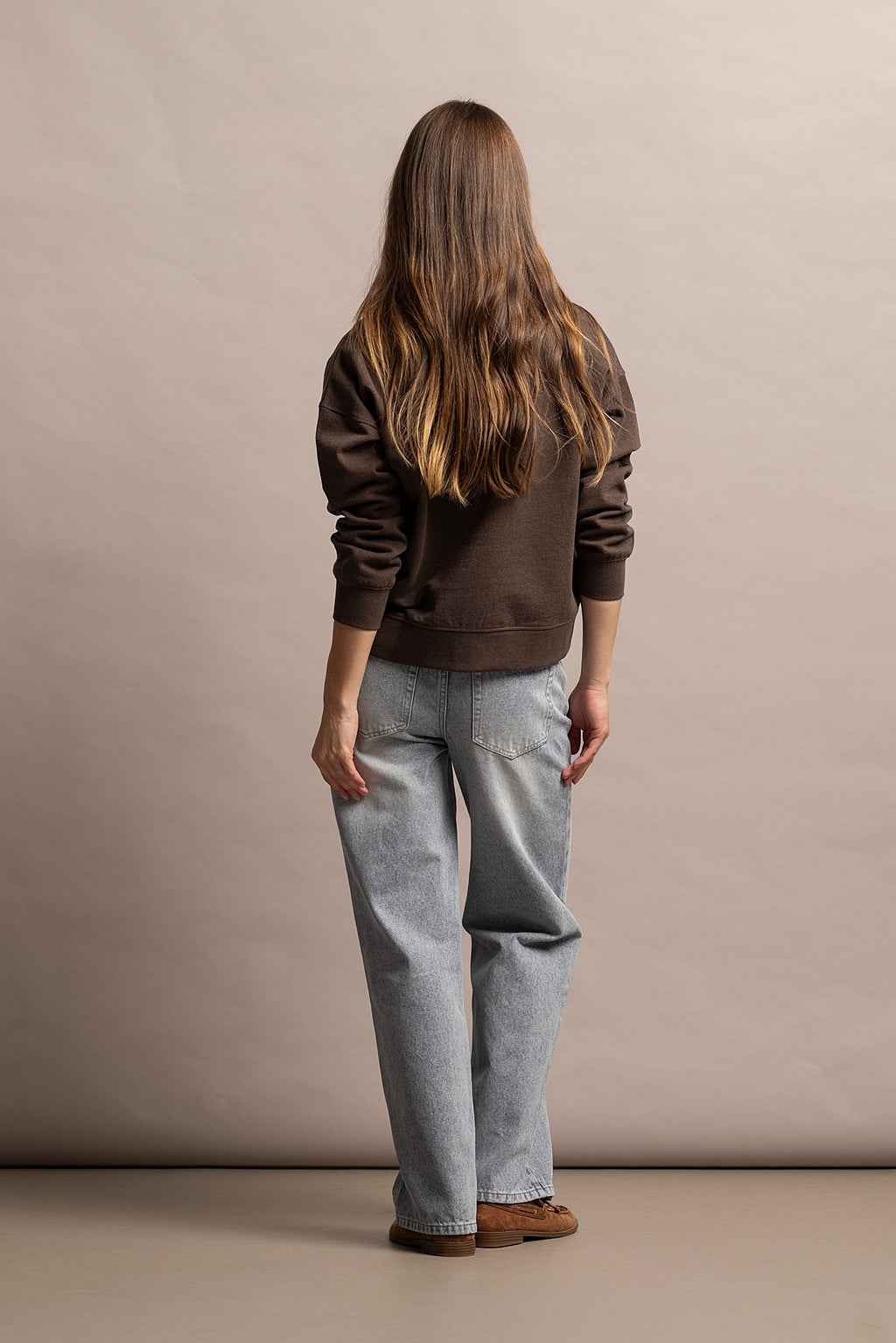 CALÇAS DENIM WIDE LEG