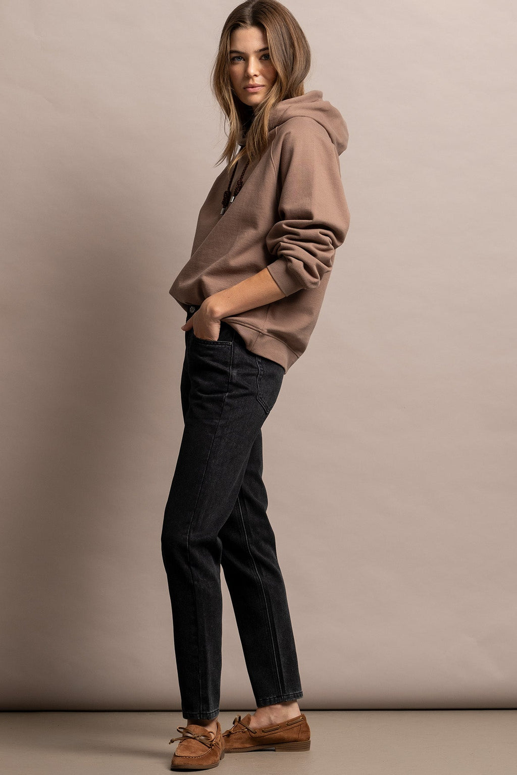 CALÇAS DE GANGA STRAIGHT FIT - BLACK WASH