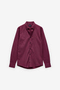 CAMISA COM QUADRADOS GARMENT DYE