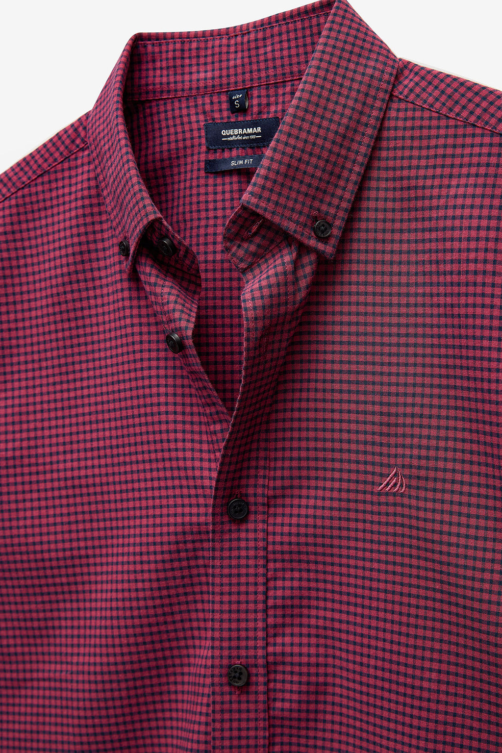 CAMISA COM QUADRADOS GARMENT DYE