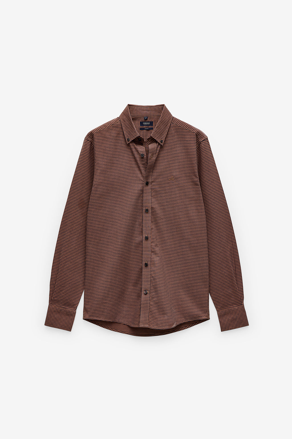 CAMISA COM QUADRADOS GARMENT DYE