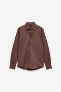 CAMISA COM QUADRADOS GARMENT DYE