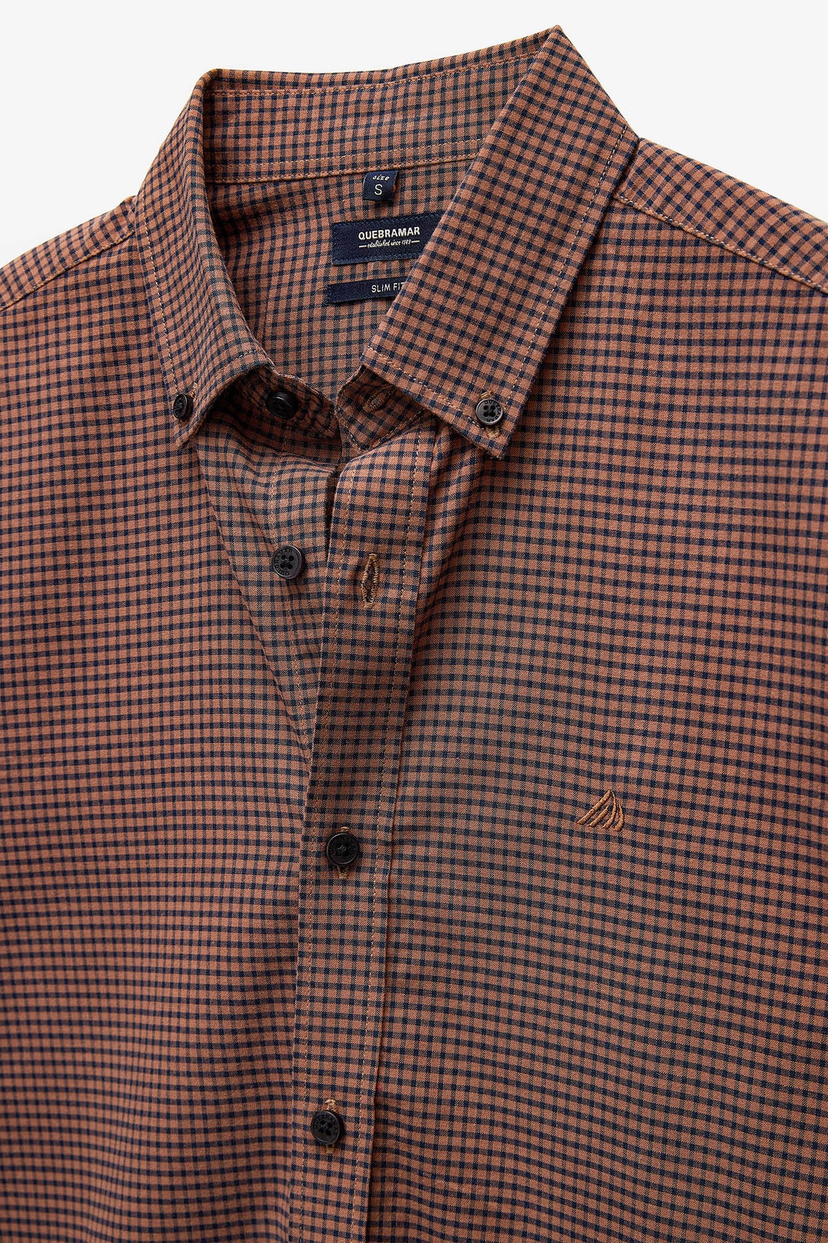 CAMISA COM QUADRADOS GARMENT DYE