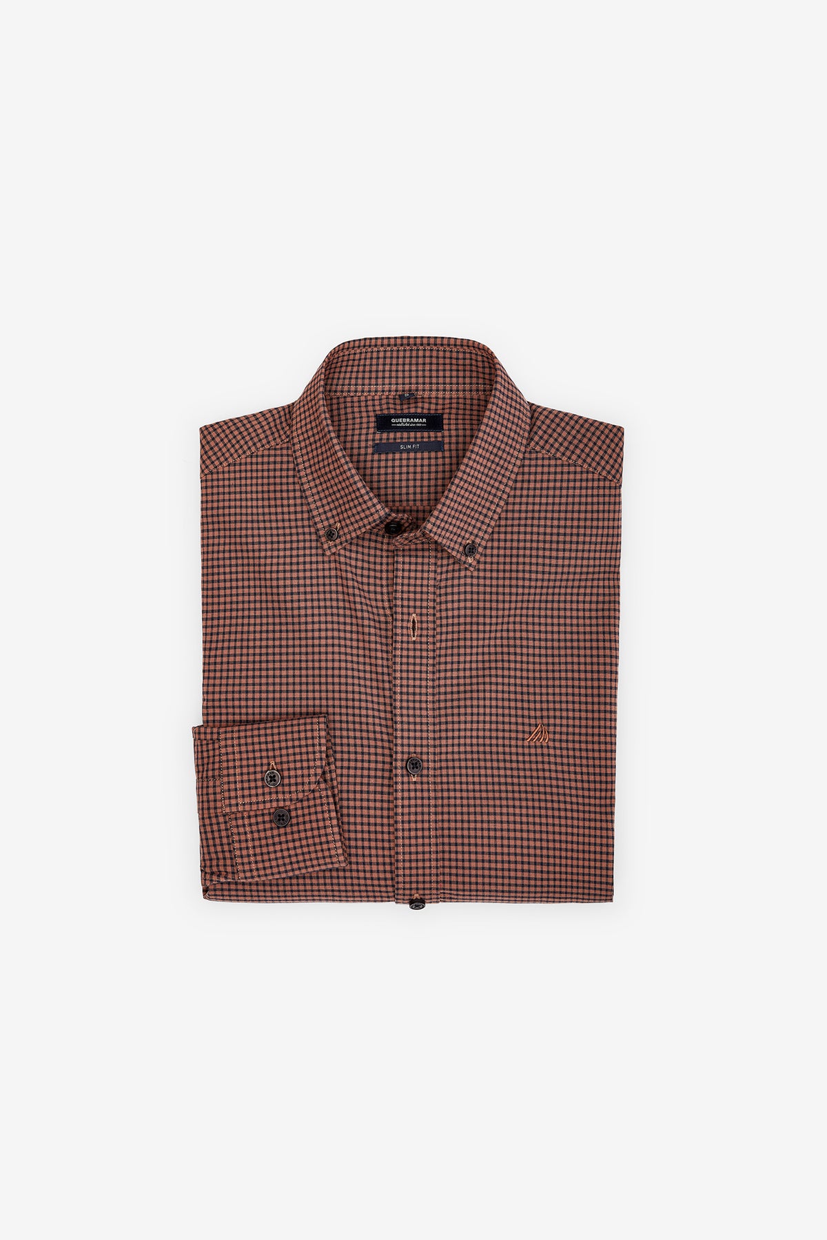 CAMISA COM QUADRADOS GARMENT DYE