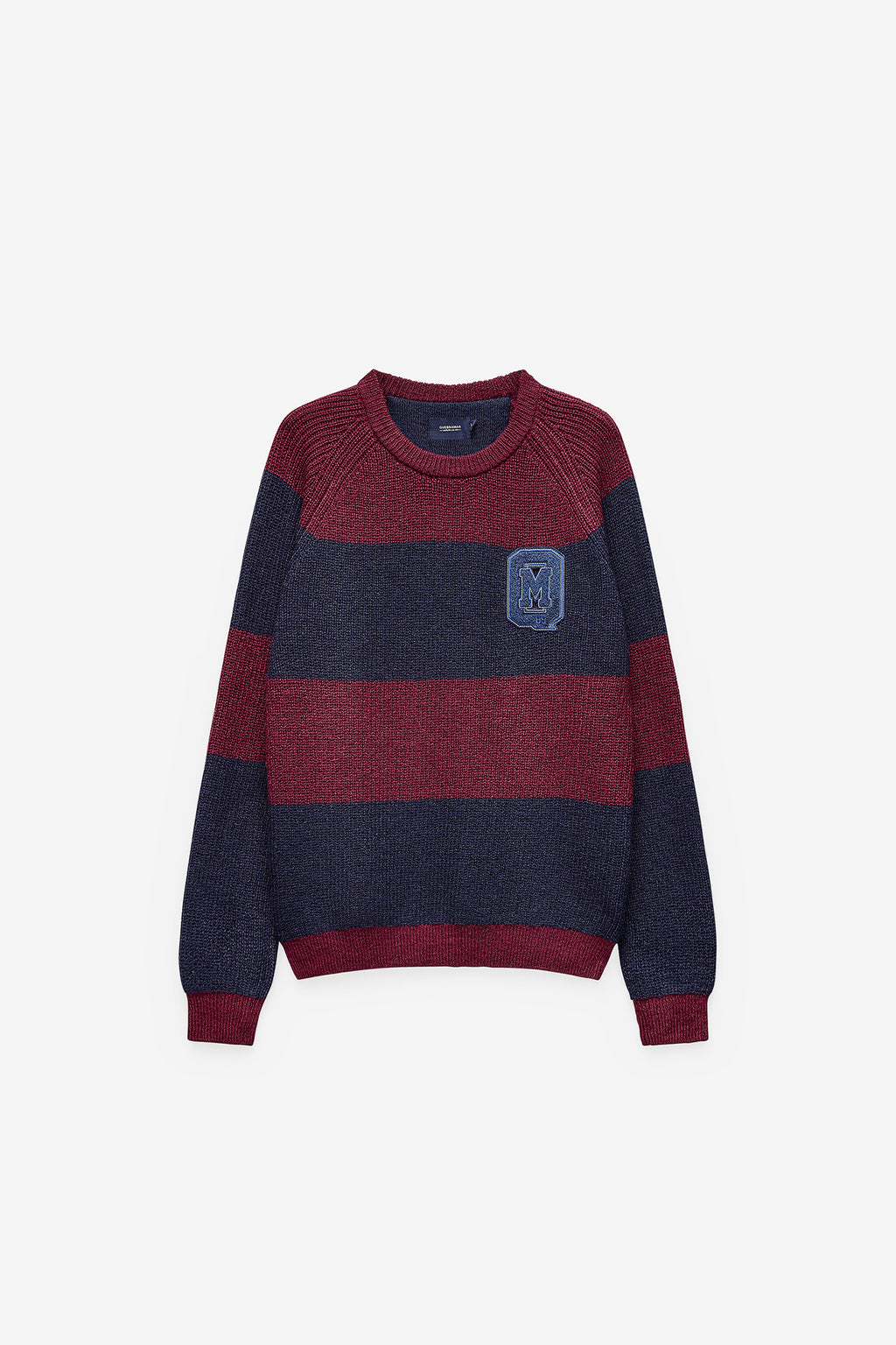 CAMISETA DE ESCOTE REDONDO CON RAYAS COLEGIALES