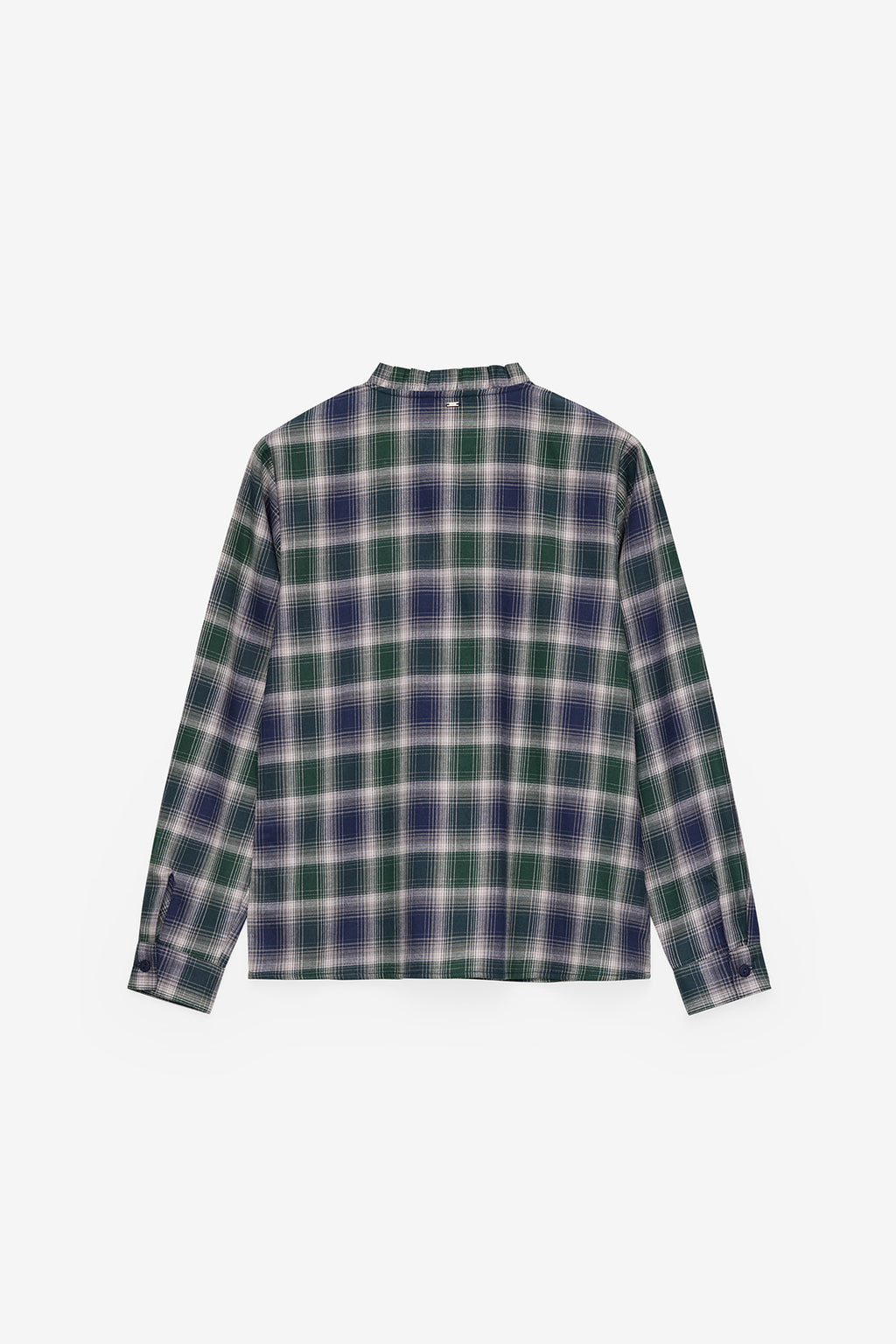 CAMISA DE CUELLO MAO A CUADROS