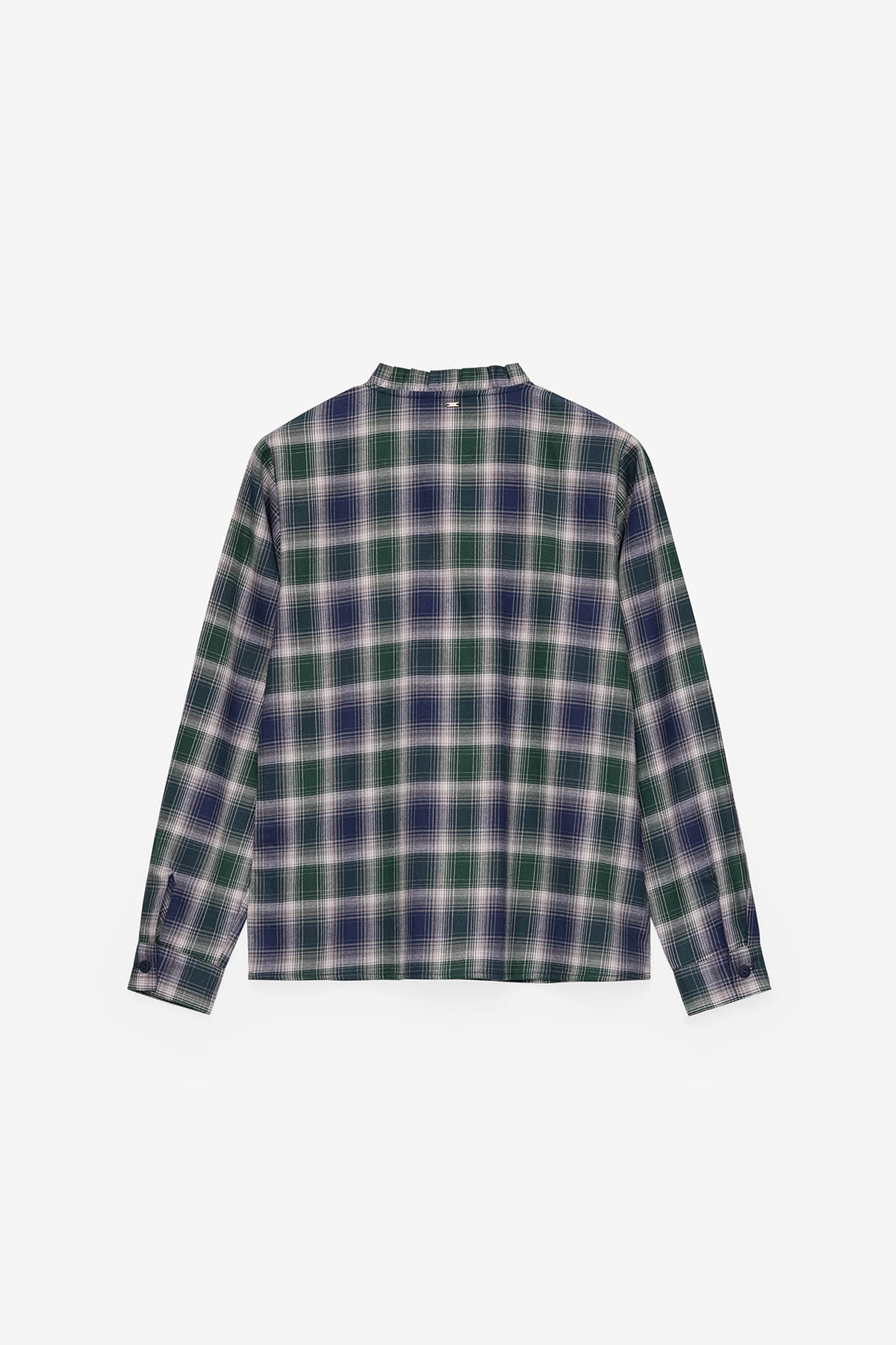 CAMISA DE CUELLO MAO A CUADROS