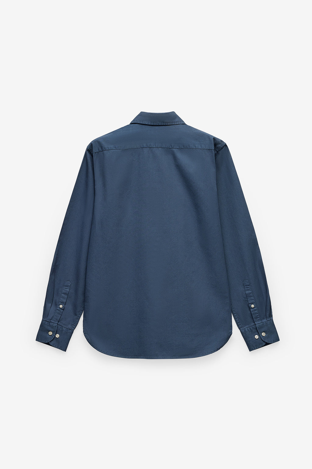 CAMISA DE SARGA LIGERA TEÑIDA EN PRENDA