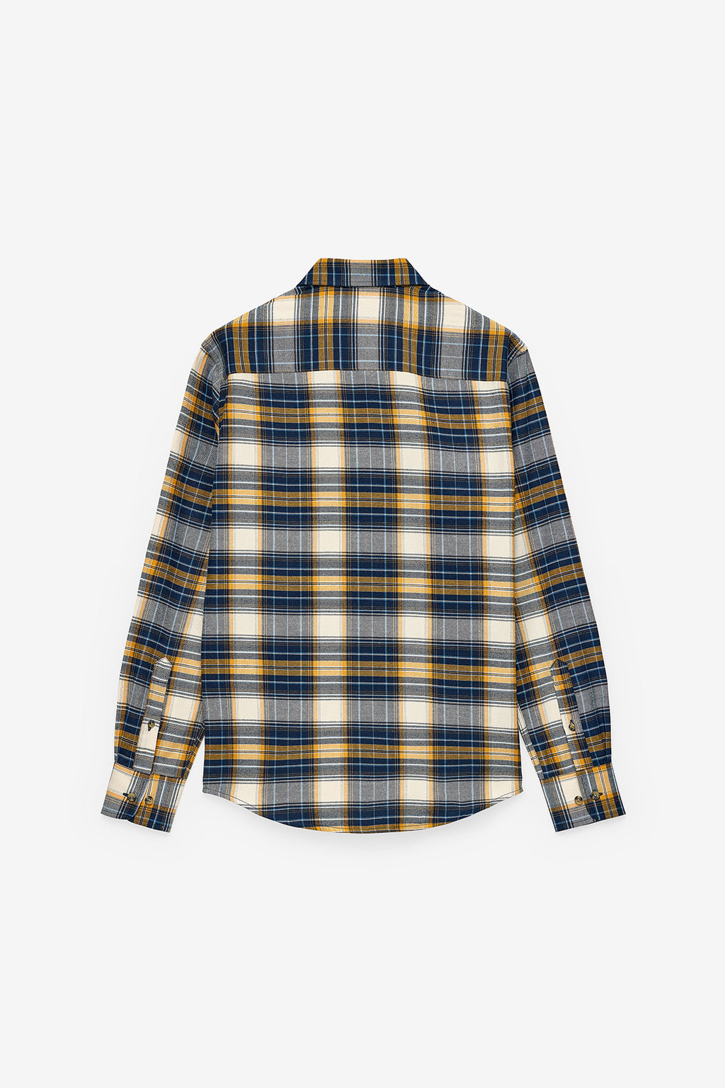 CAMISA DE CUADROS EN AZUL Y AMARILLO