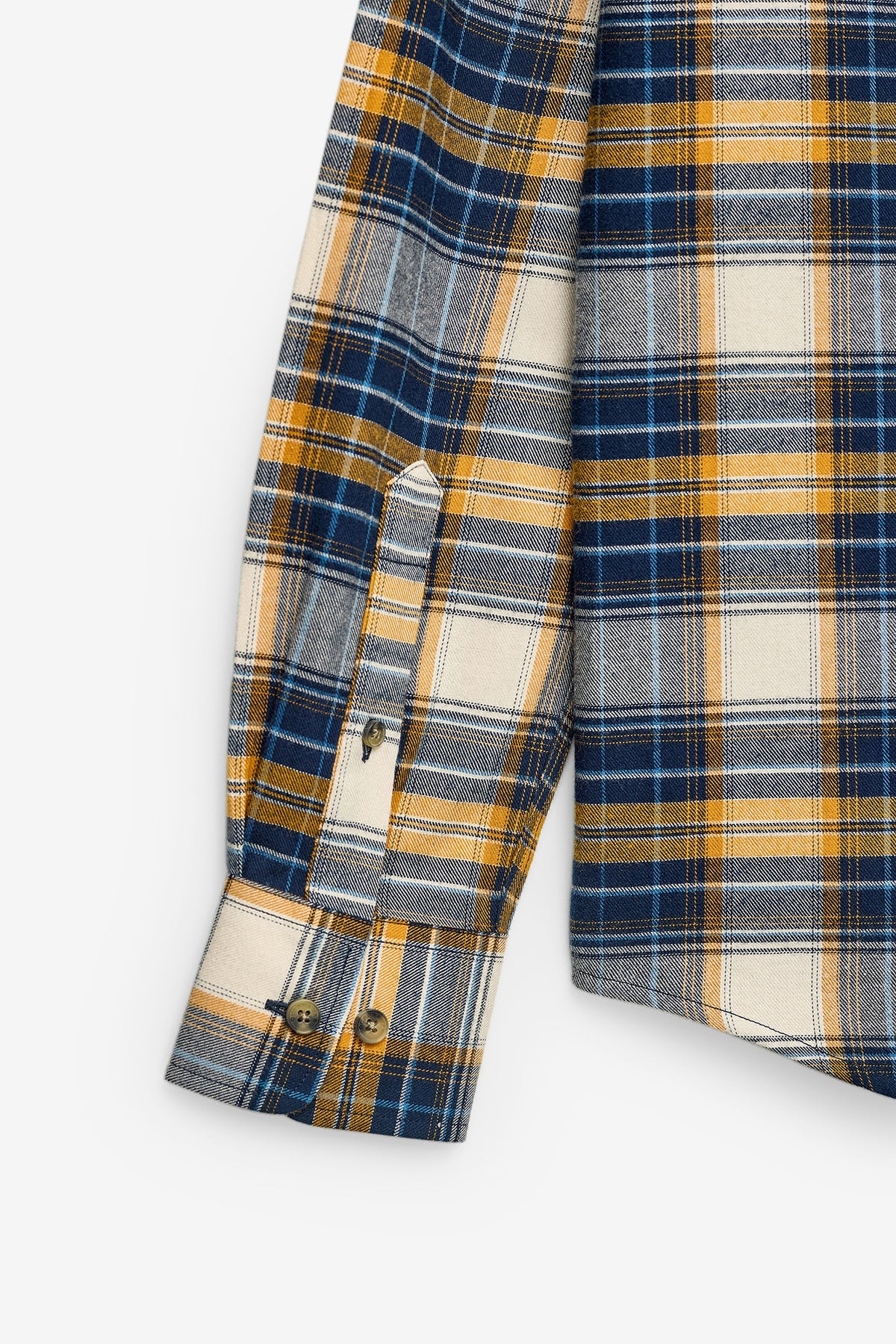 CAMISA DE CUADROS EN AZUL Y AMARILLO