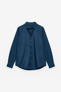 CAMISA SLIM FIT DE SARJA LAVADA