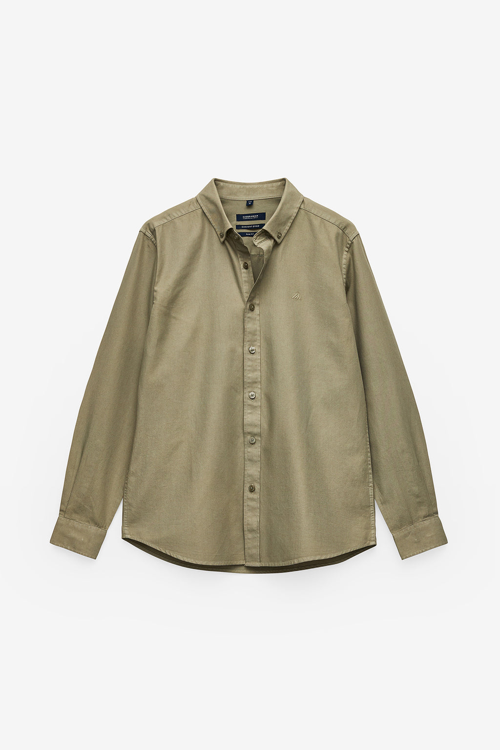 CAMISA SLIM FIT DE SARGA LAVADA
