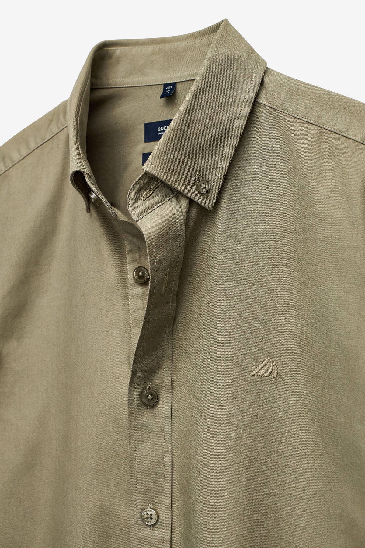 CAMISA SLIM FIT DE SARGA LAVADA