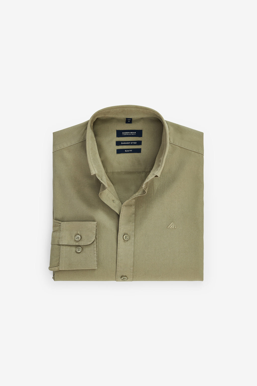 CAMISA SLIM FIT DE SARGA LAVADA