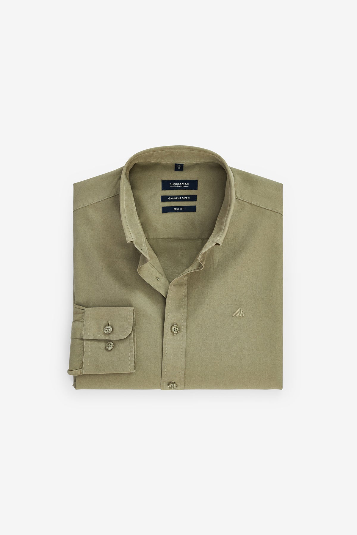 CAMISA SLIM FIT DE SARGA LAVADA