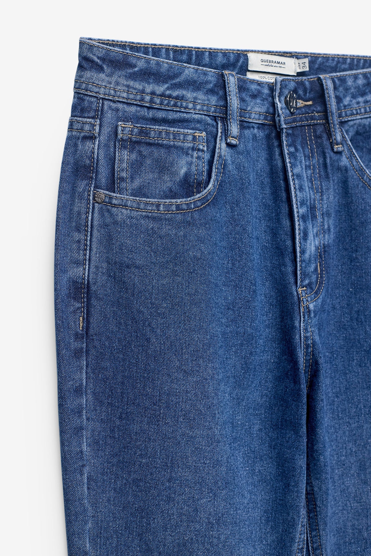 CALÇAS DENIM MOM FIT