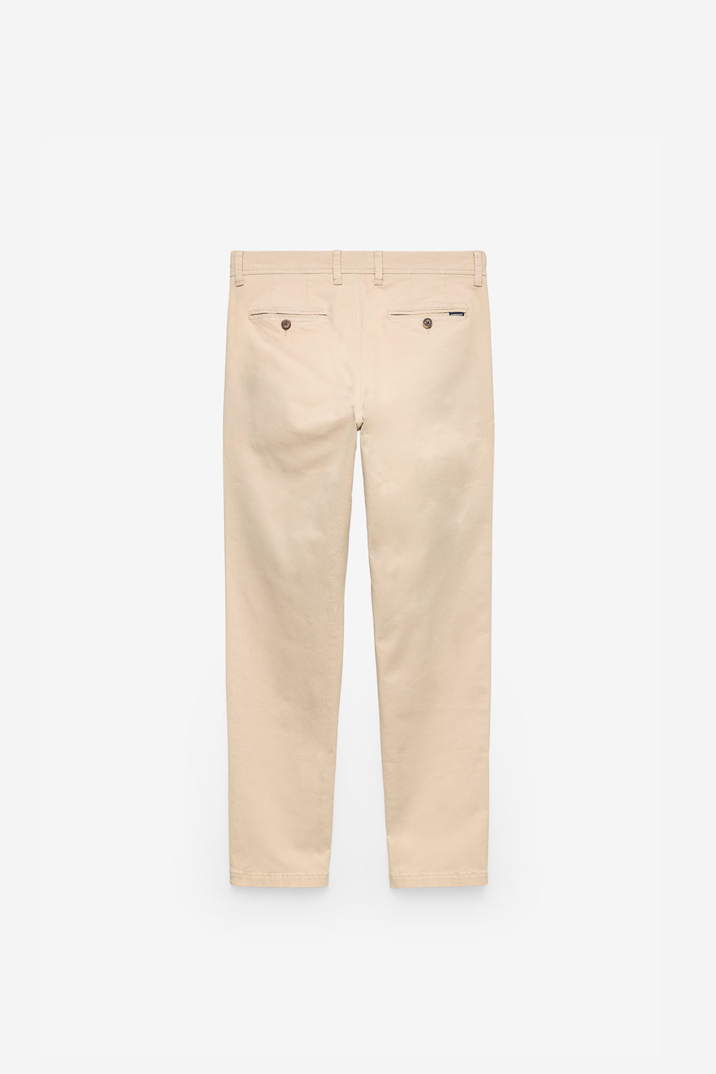 Pantalones chinos de sarga con pinzas