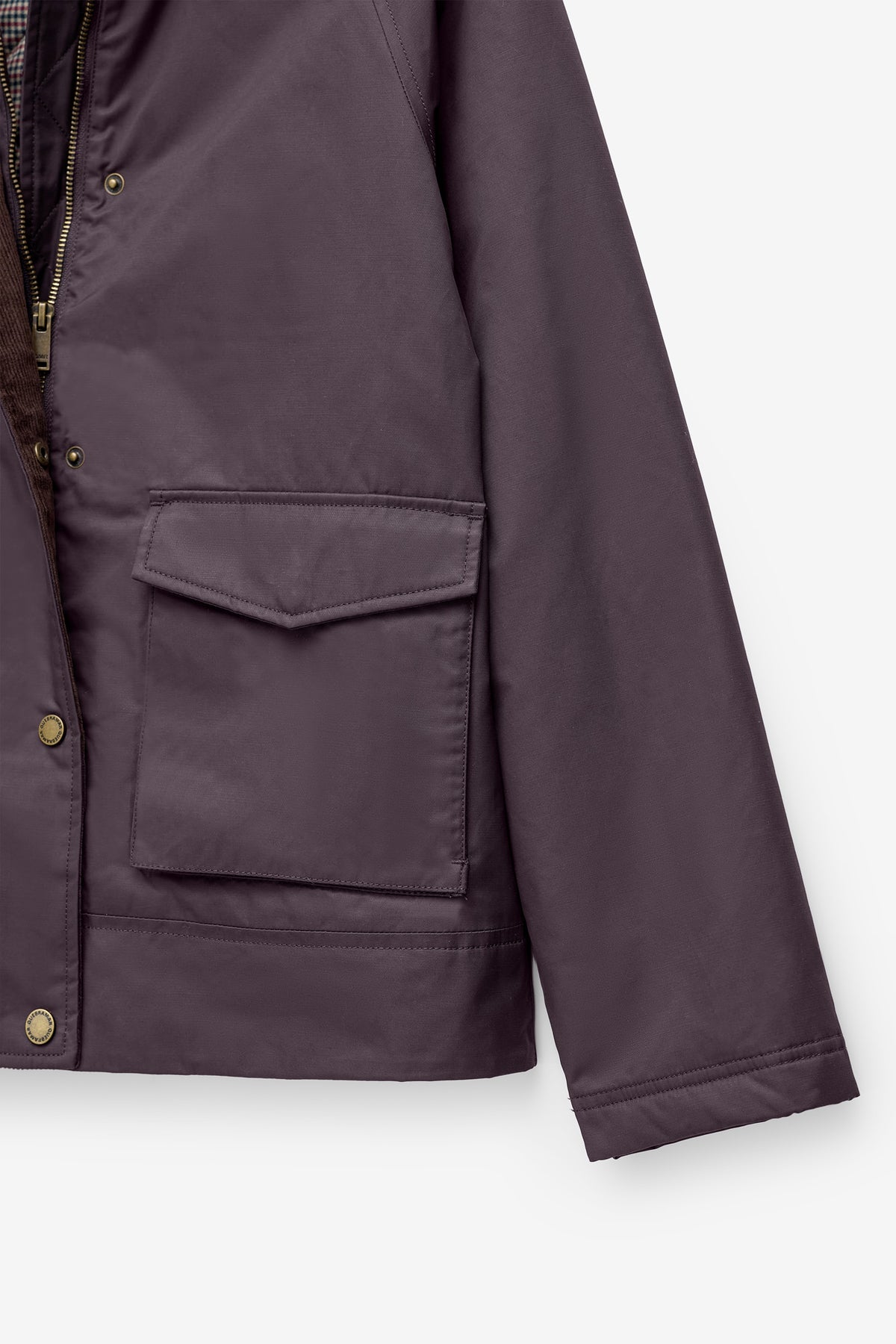 CHAQUETA ENCERADA CON CUELLO DE PANA