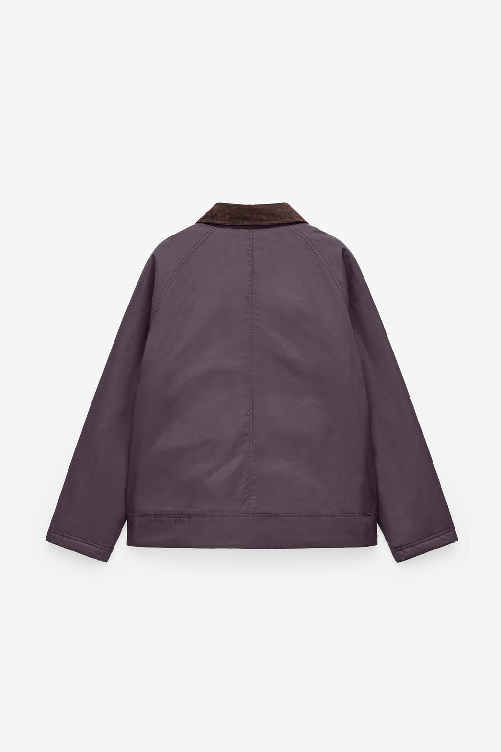 CHAQUETA ENCERADA CON CUELLO DE PANA