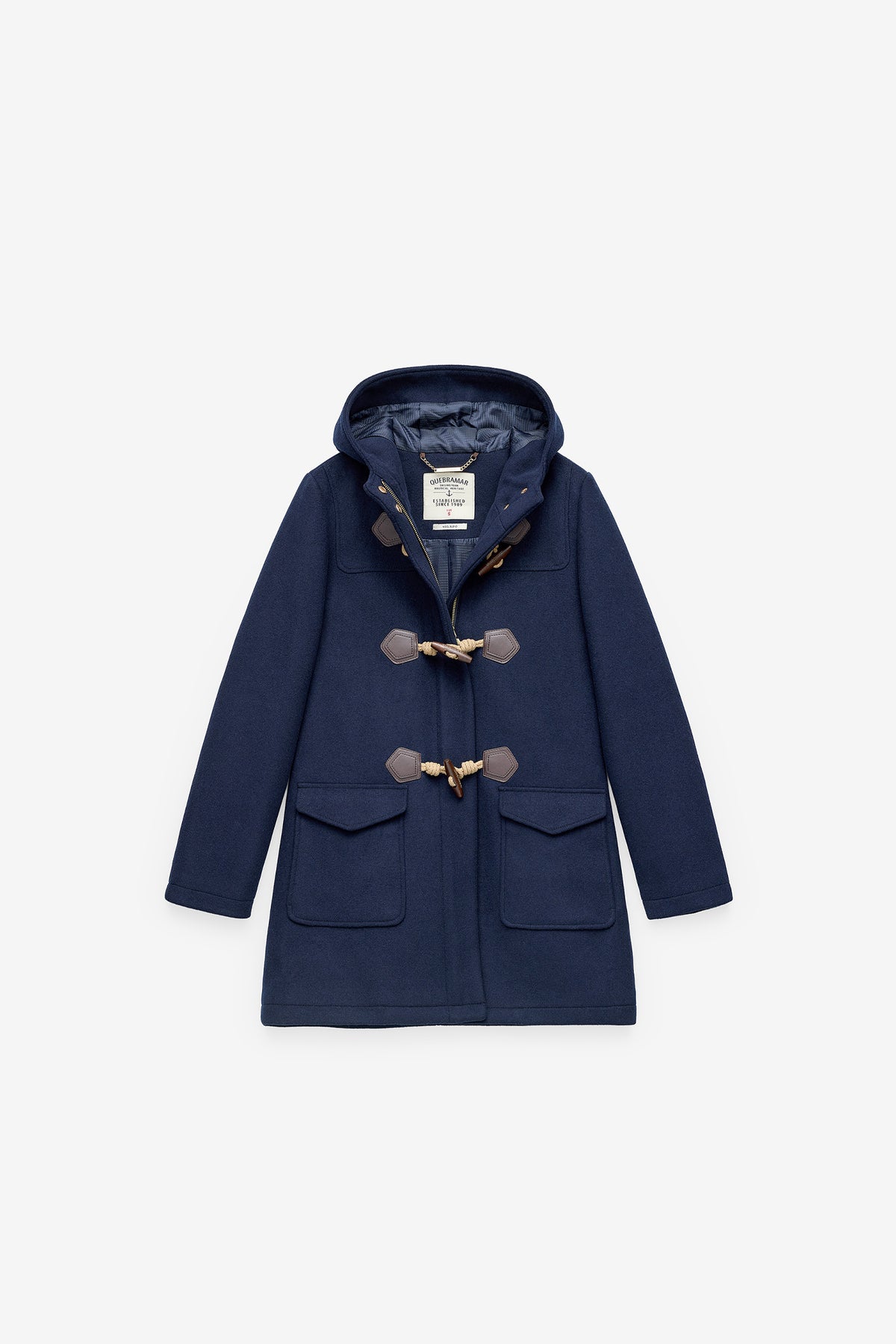 CHAQUETA DE PUNTO LARGO MEDIO CON CAPUCHA