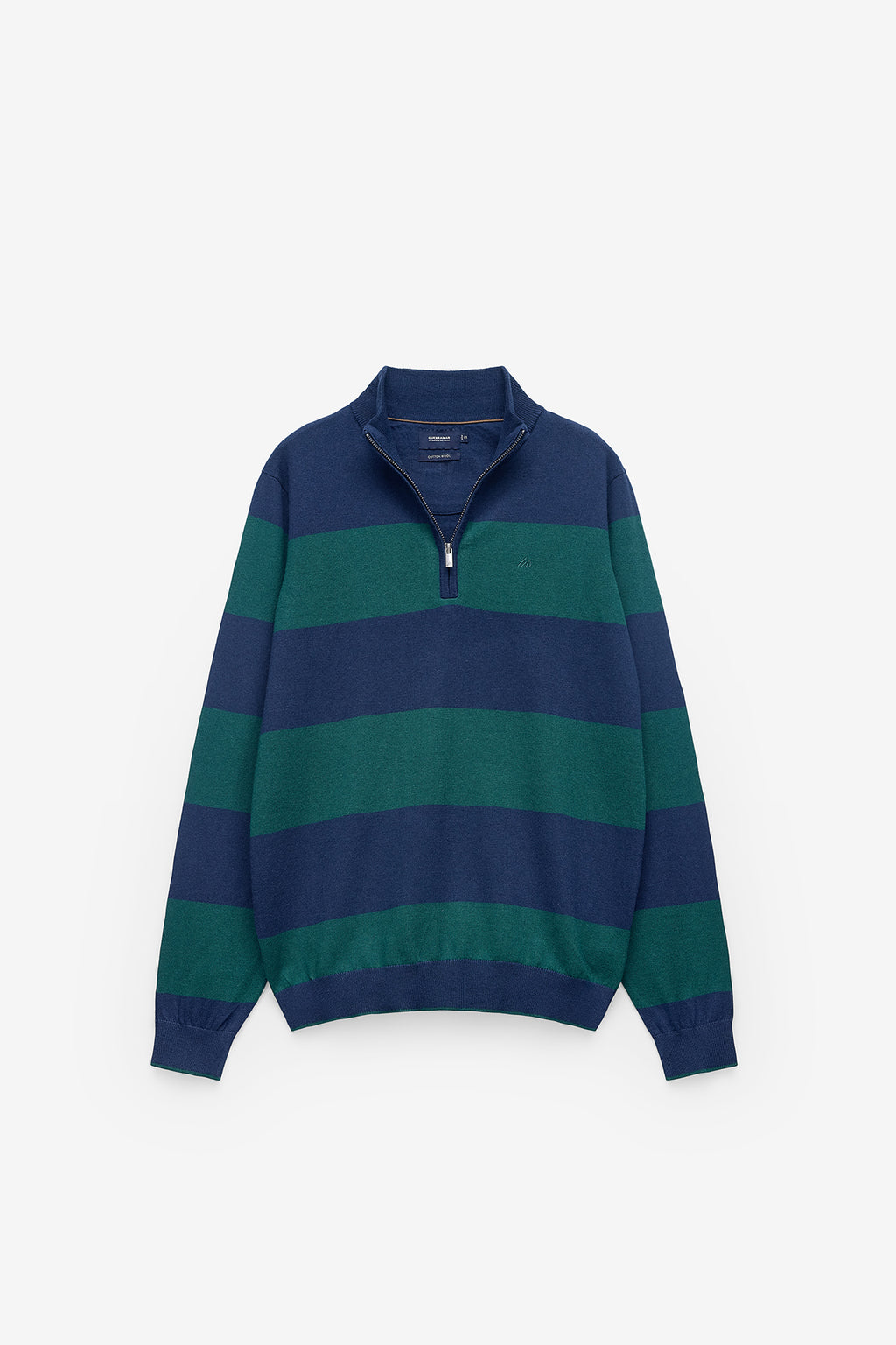 CAMISETA RAYADA CON CIERRE