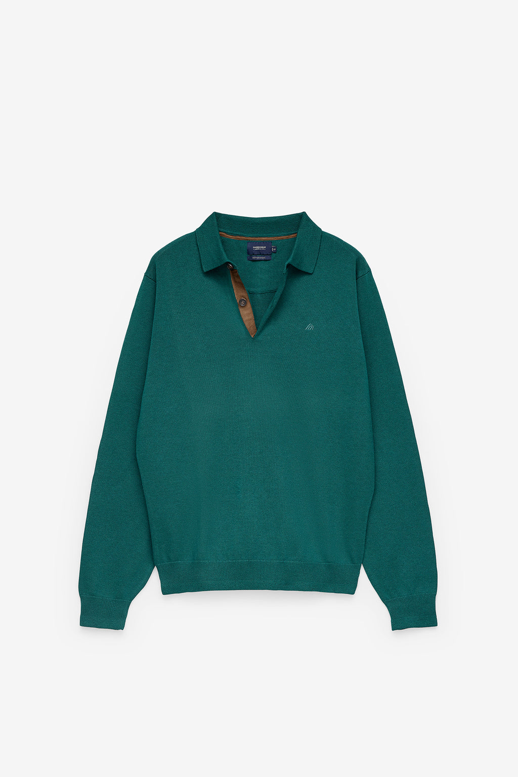 CAMISOLA BÁSICA COM GOLA DE POLO