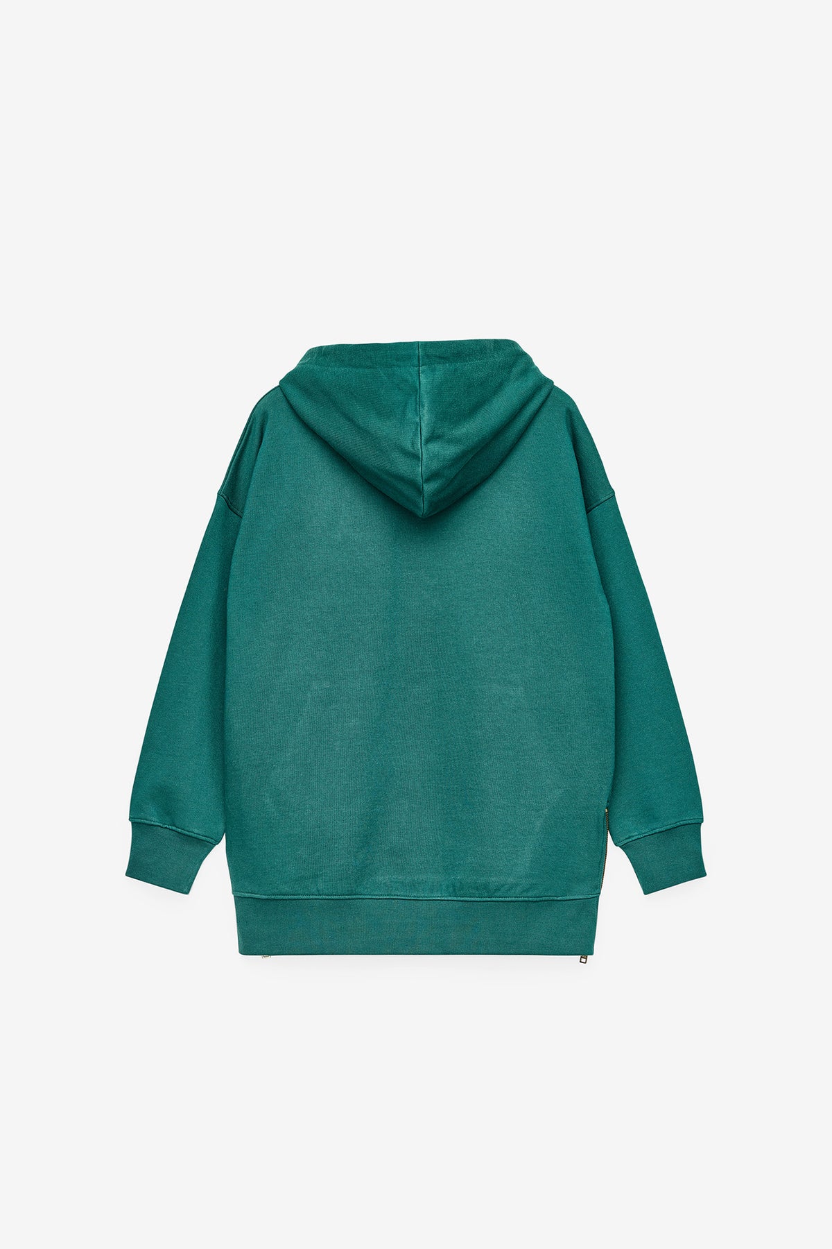 SWEATSHIRT COMPRIDA COM FECHOS