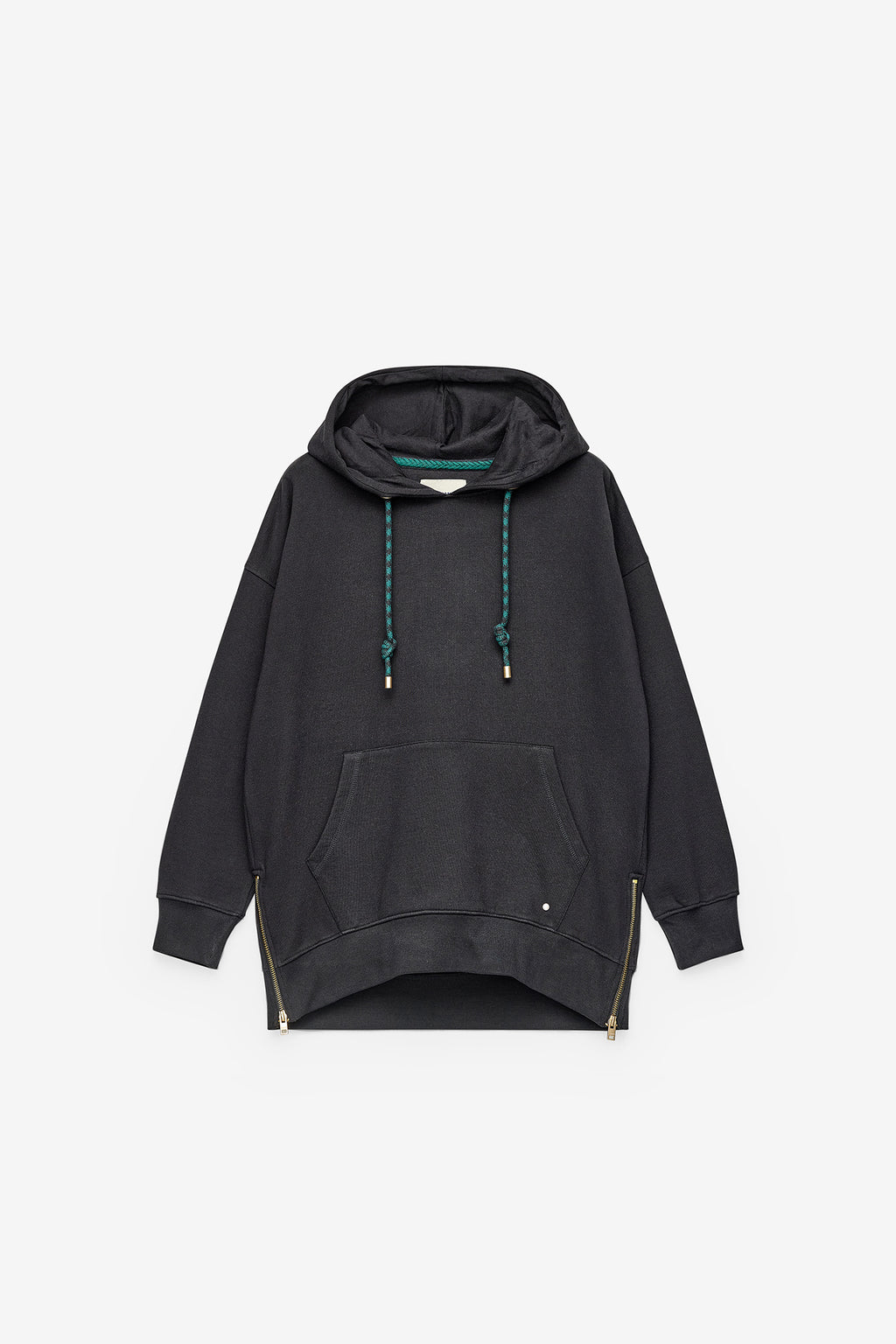 SWEATSHIRT COMPRIDA COM FECHOS