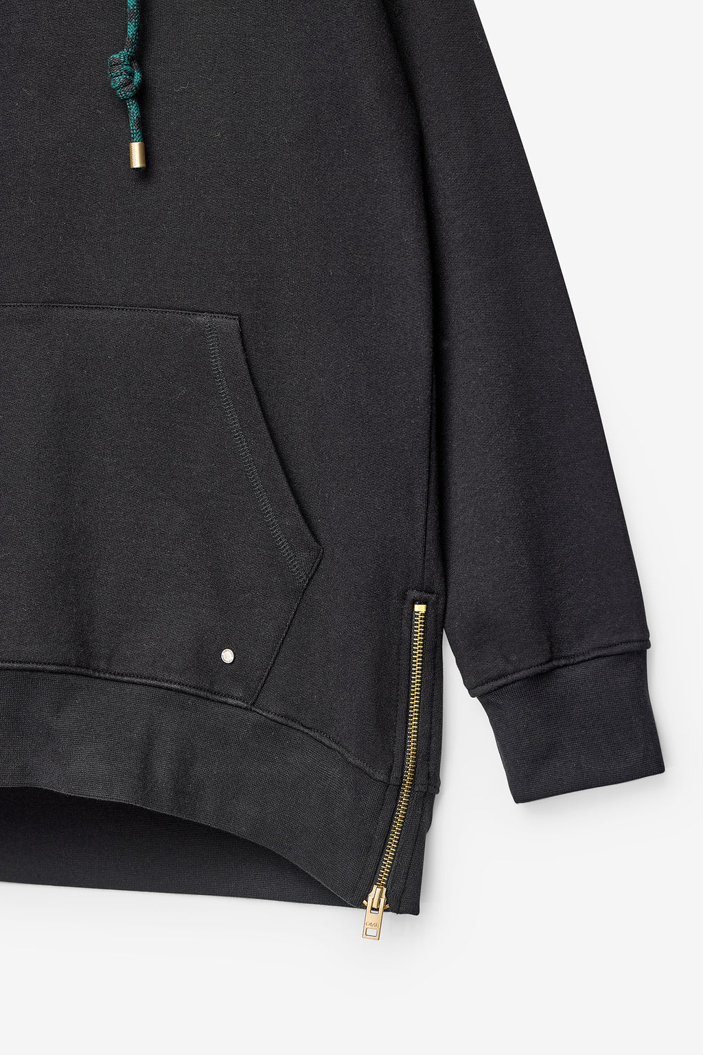 SWEATSHIRT COMPRIDA COM FECHOS