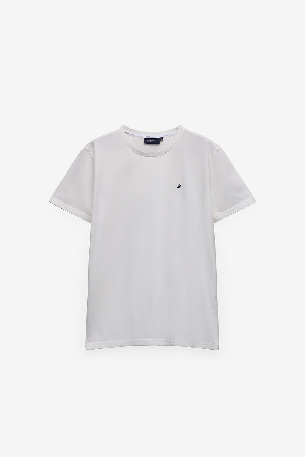 T-SHIRT BÁSICA COM LOGO EM CONSTRASTE