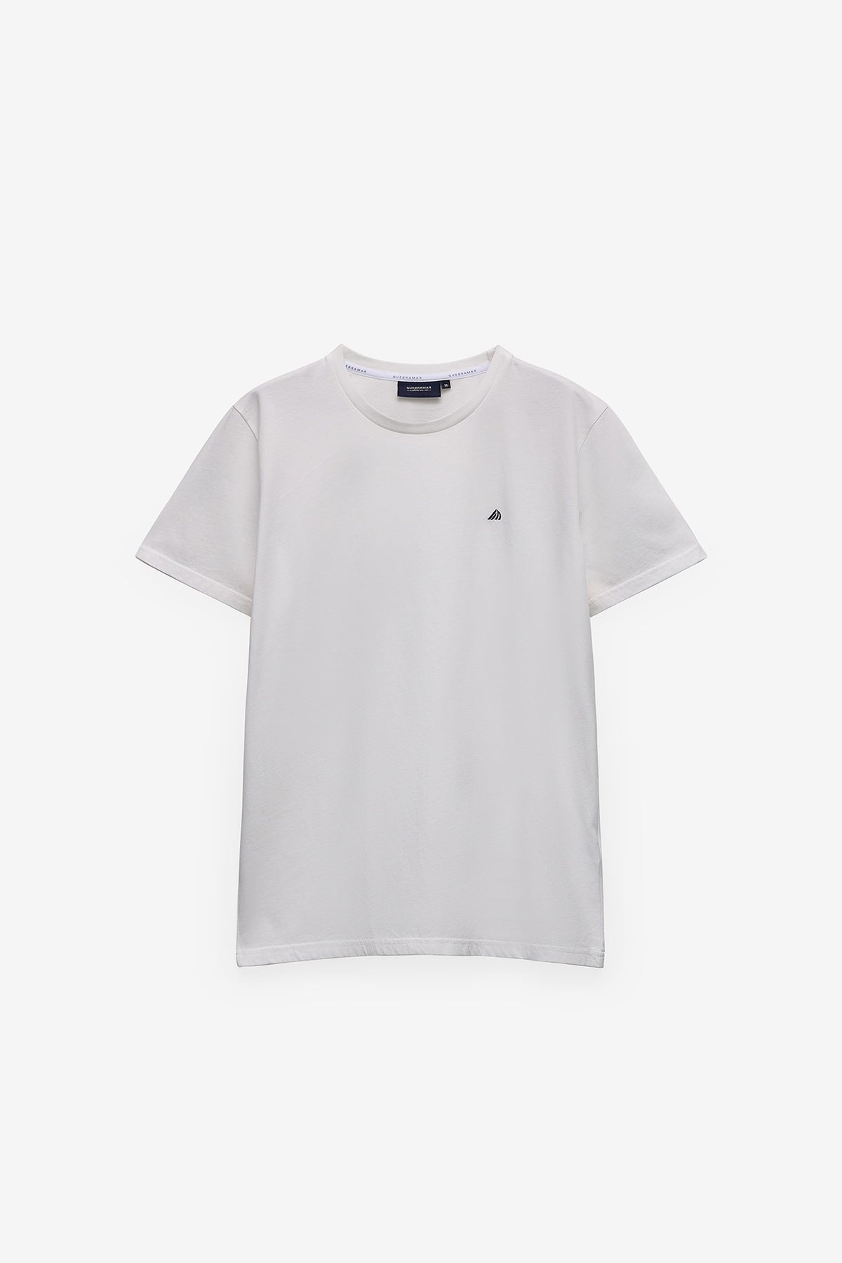 T-SHIRT BÁSICA COM LOGO EM CONSTRASTE